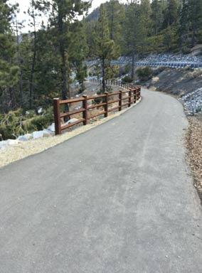 Bike Trail north side of Lake Tahoe Nevada
