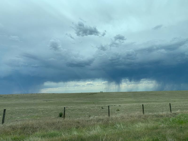 Rain clouds and impending storm in Colorado