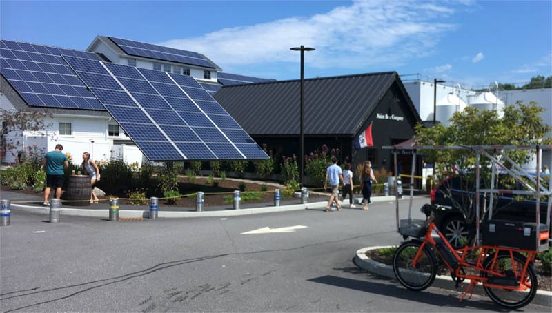 Sunride salutes the Maine Brewing Company for their strong solar commitment and great beer!
