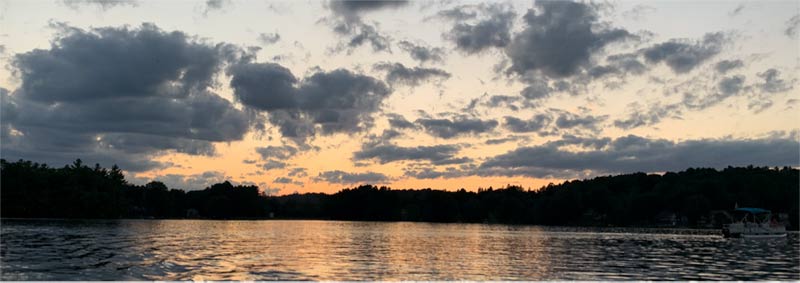 Lake sunset Mystic, Connecticut