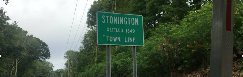 Stonington, Connecticut sign